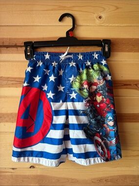 Marvel Avengers Kids Swim Shorts - Red, Blue, Green